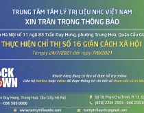 tạm dừng trị liệu cơ sở hà nội