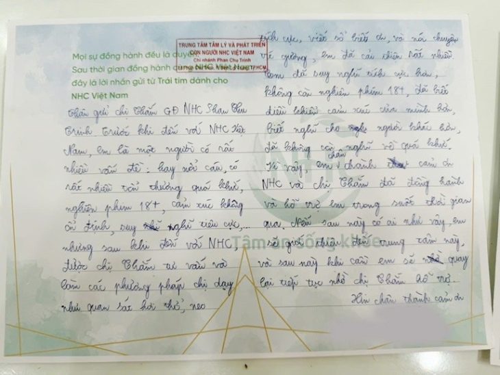 Q.K cải thiện cảm xúc, vượt qua tổn thương tâm lý và kết nối lại với gia đình sau 5 tháng