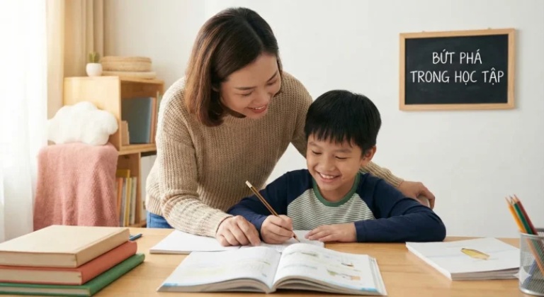 Phụ huynh đồng hành khi con học mãi không vào